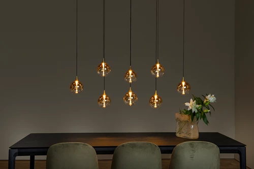 Lucide GISELA - Pendelleuchten - LED Dim. - 8x3,9W 2700K - Amber | Premium - Atmosphäre 2